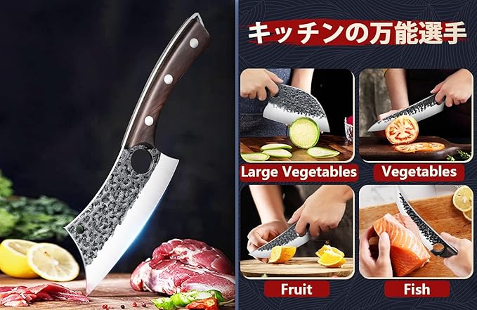 Set Cuchillos Cocina 6 Piezas Acero al Carbón Ebano miniatura 6