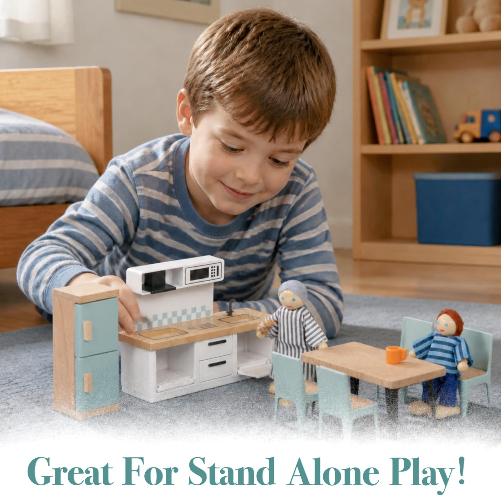 Giant Bean Muebles Casa De Muñecas Juego Simulación Niño 3+ Años