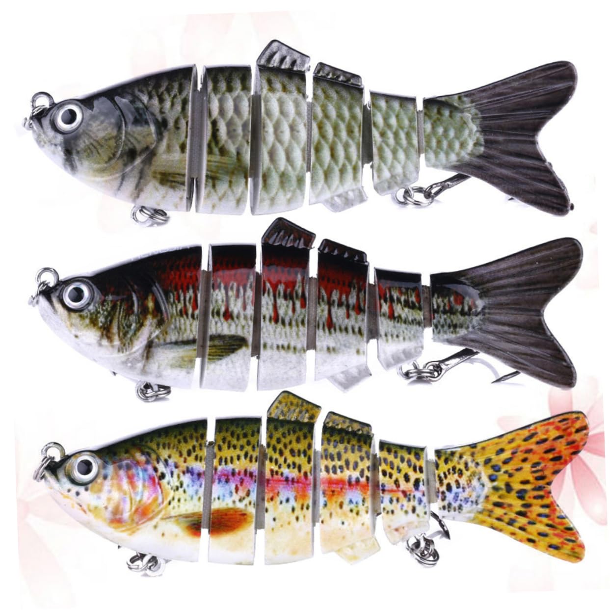 SUPVOX Cebo Realista Cebo De Pesca Señuelos De Pesca Cebos Abordar Señuelos De Pesca Suaves Terminal De Pesca Cebos De Natación para Agua Dulce Señuelo De Pesca Biónico
