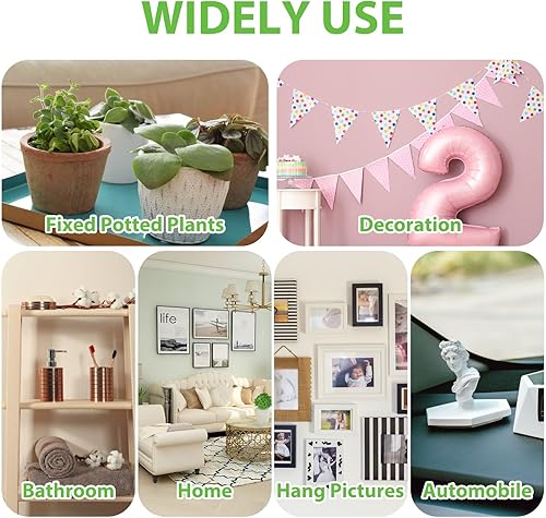 Miniatura 7 de Ouligay 12 pares de tiras para colgar, tiras colgantes sin daños, ganchos para marcos sin clavos, tiras adhesivas de pared, tiras para colgar