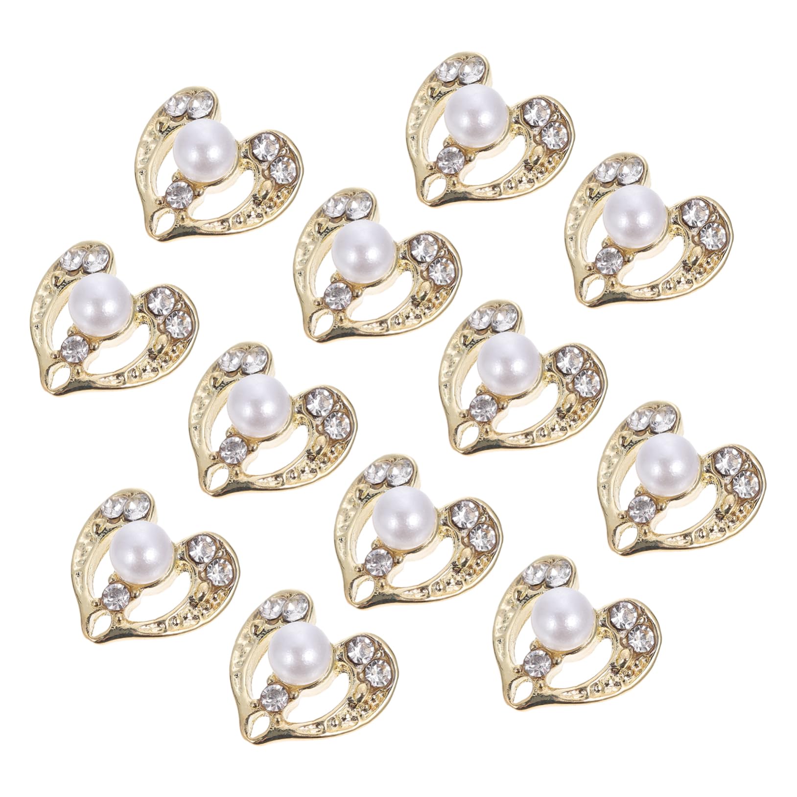 Healeved Stylish DIY Manicures Decoration 3D Heart Nail Art Decor Nail Charm Gems for Art Lovers