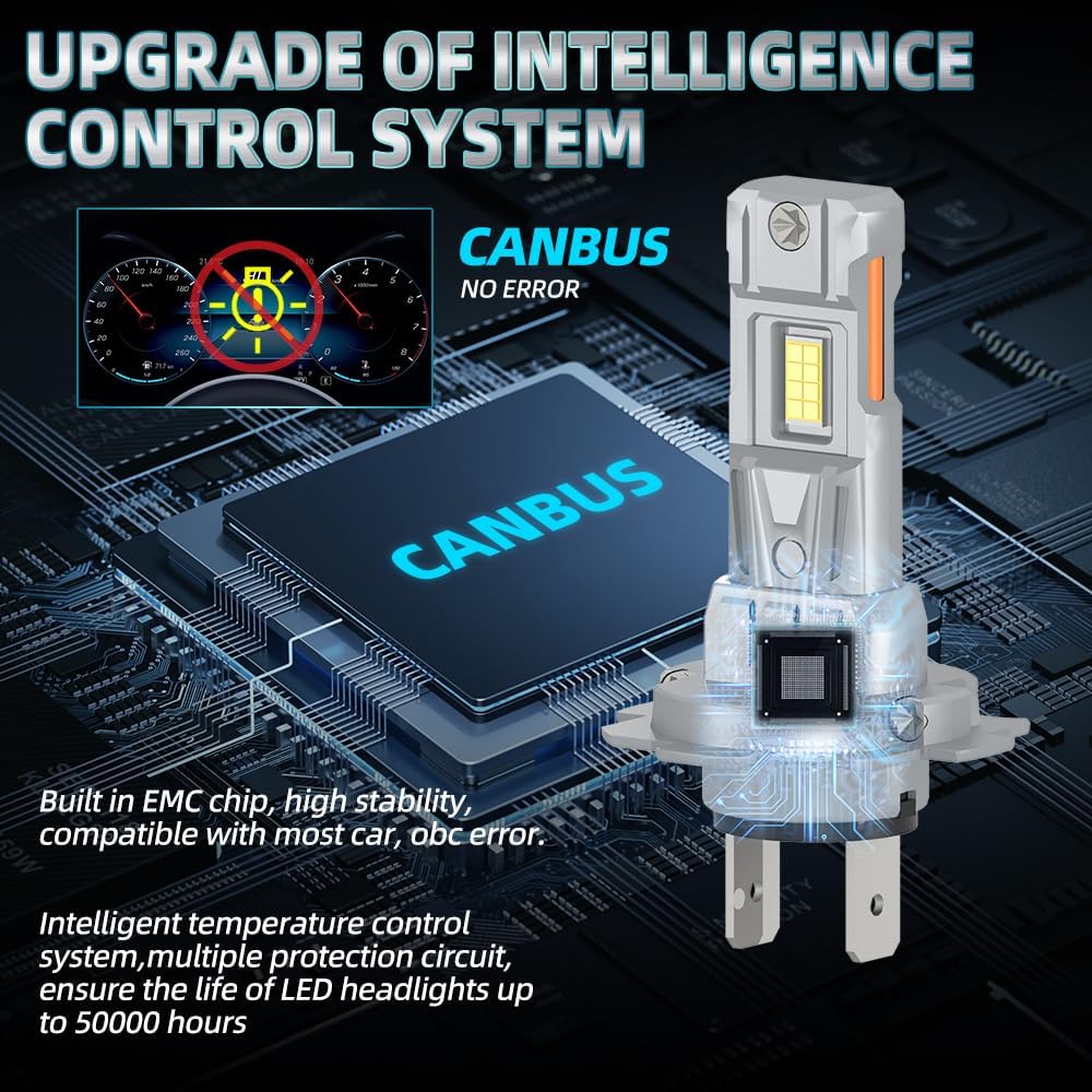 Compatible For Subaru Outback 2005-2014 9005 H7 High/Low Beam Lights Bulbs, 800% Brightness 6000K Cool White Fanless, Plug and Play, IP68 Waterproof Pack of 4