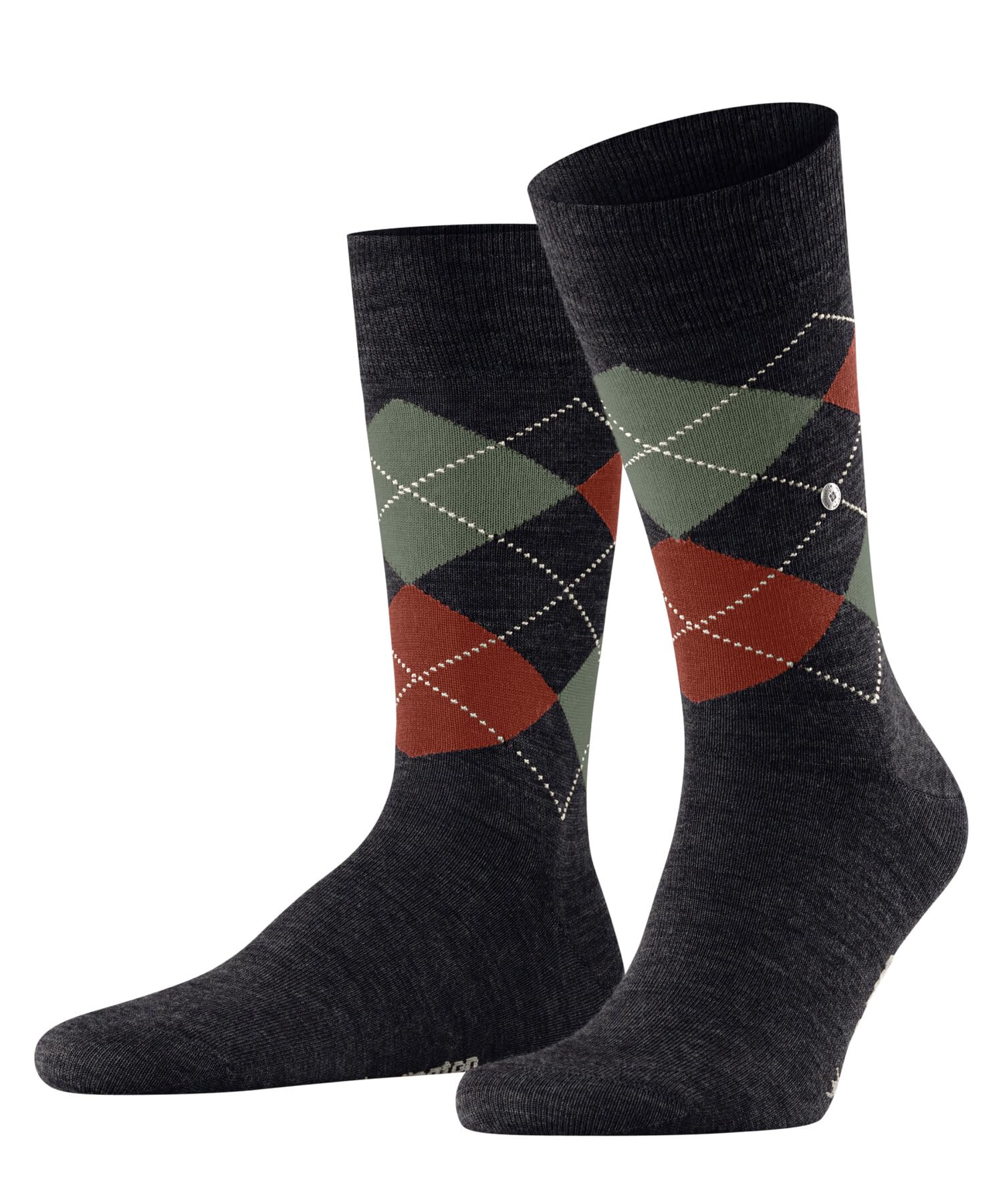 Burlington Men's Edinburgh Melange M So Wool Patterned 1 Pair Socks, Blue Jeans Melange 6274, 6.5-11
