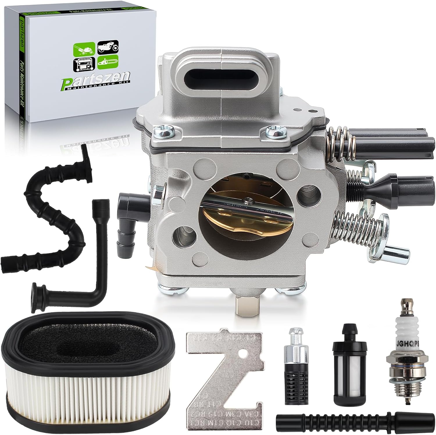 1122 120 0621 Carburetor for Stihl 064 065 066 MS640 MS650 MS660 Chainsaw for Zama C3A-S31 WJ-67A WJ-67B WJ-76A Tillotson HS-320A with 0000 120 1653 Air Filter