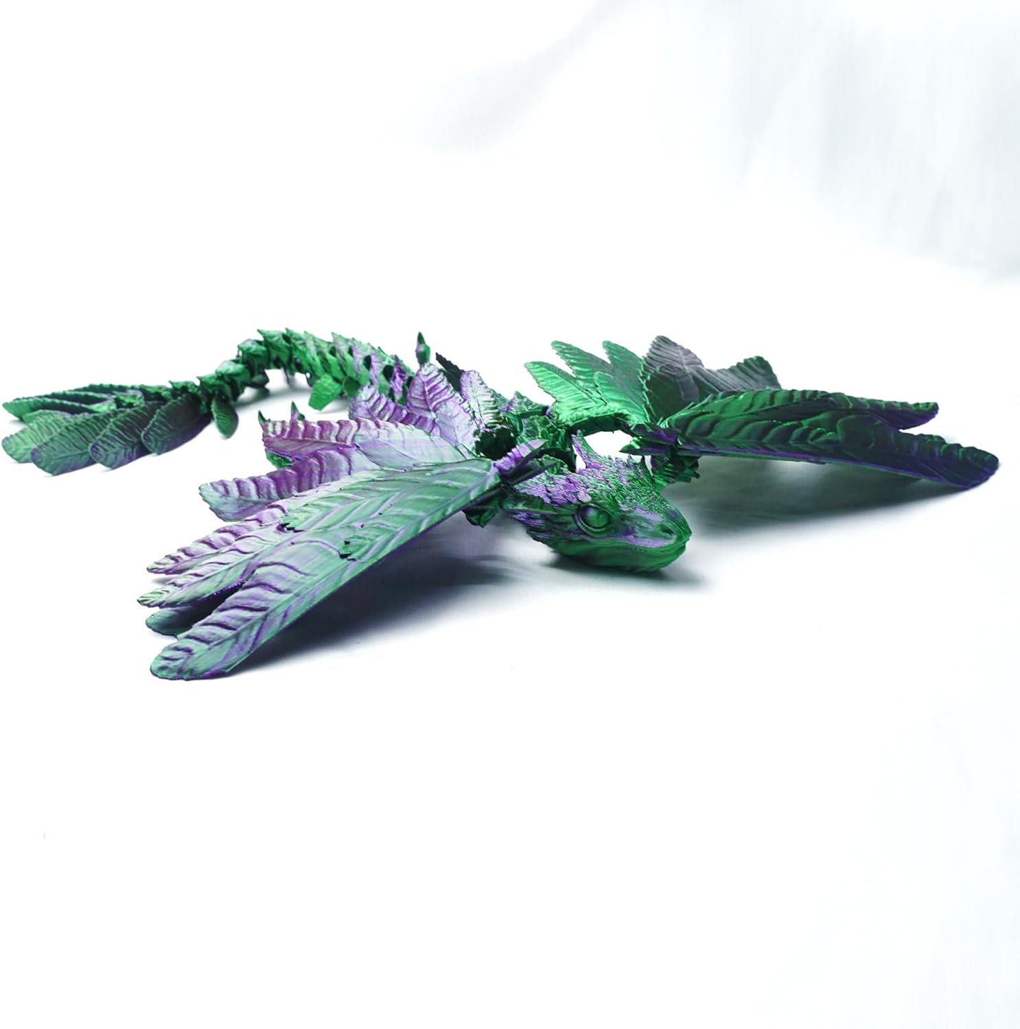 3D Printed Model with Wing Bird,Flexible Archaeopteryx Statue,Movable Joints,Home Office Decor,Interesting Toys for Autism/ADHD,Festival Gifts toco,Fidget Toys, Executive Desk Animals Toy, Purple