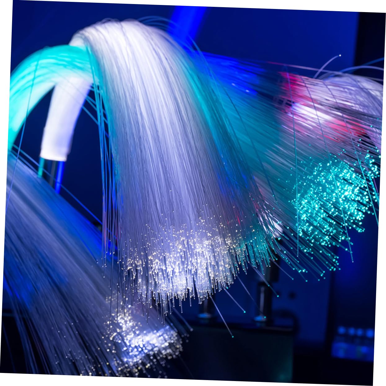 TOVINANNA 9pcs 100m Fiber Optic Cable No Heat No Uv Perfect for Outdoor Lighting Decorations and Spa Use