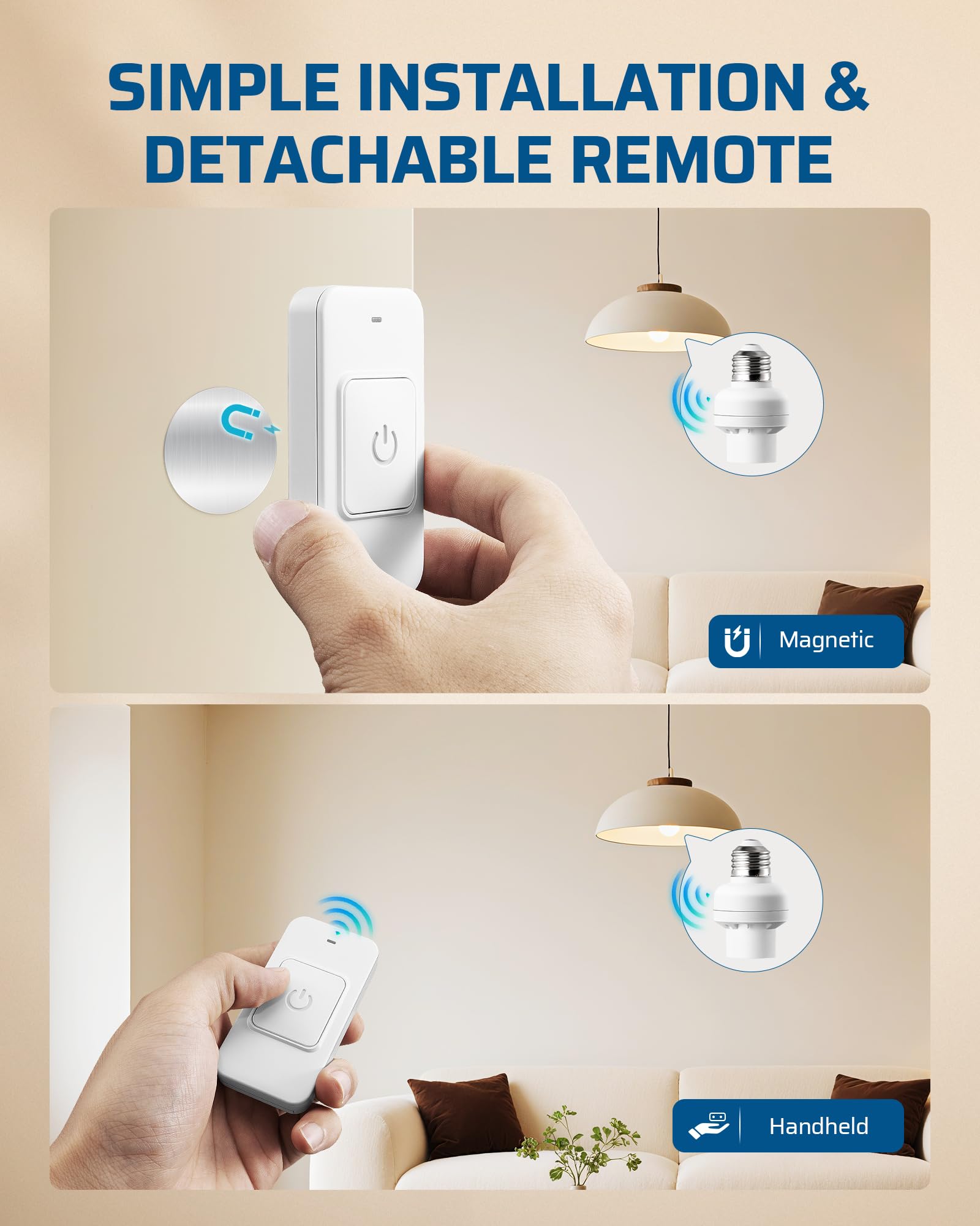 Remote Control Light Socket - 100FT Range -2