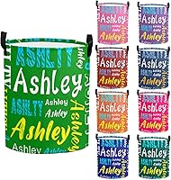 Vista 10 de Cesta de lavandería personalizada con nombre, cesta de lavandería plegable con asa para baño, sala de estar, dormitorio