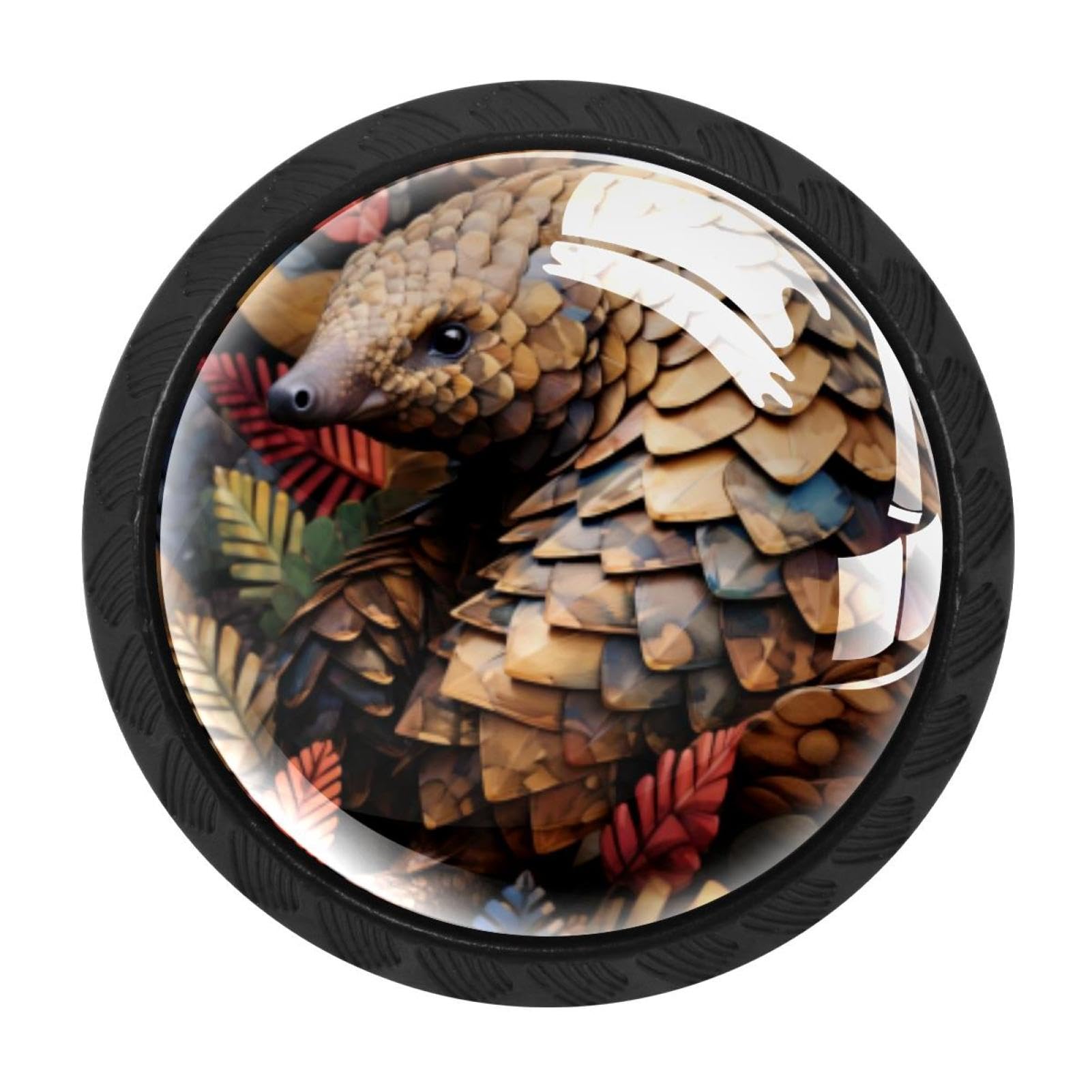 Chenzzzz Multicolored 07 4 Pack Cabinet Handles Pangolin Kitchen Drawer Pulls Furniture Door Handles For Cupboard Bedroom Wardrobe