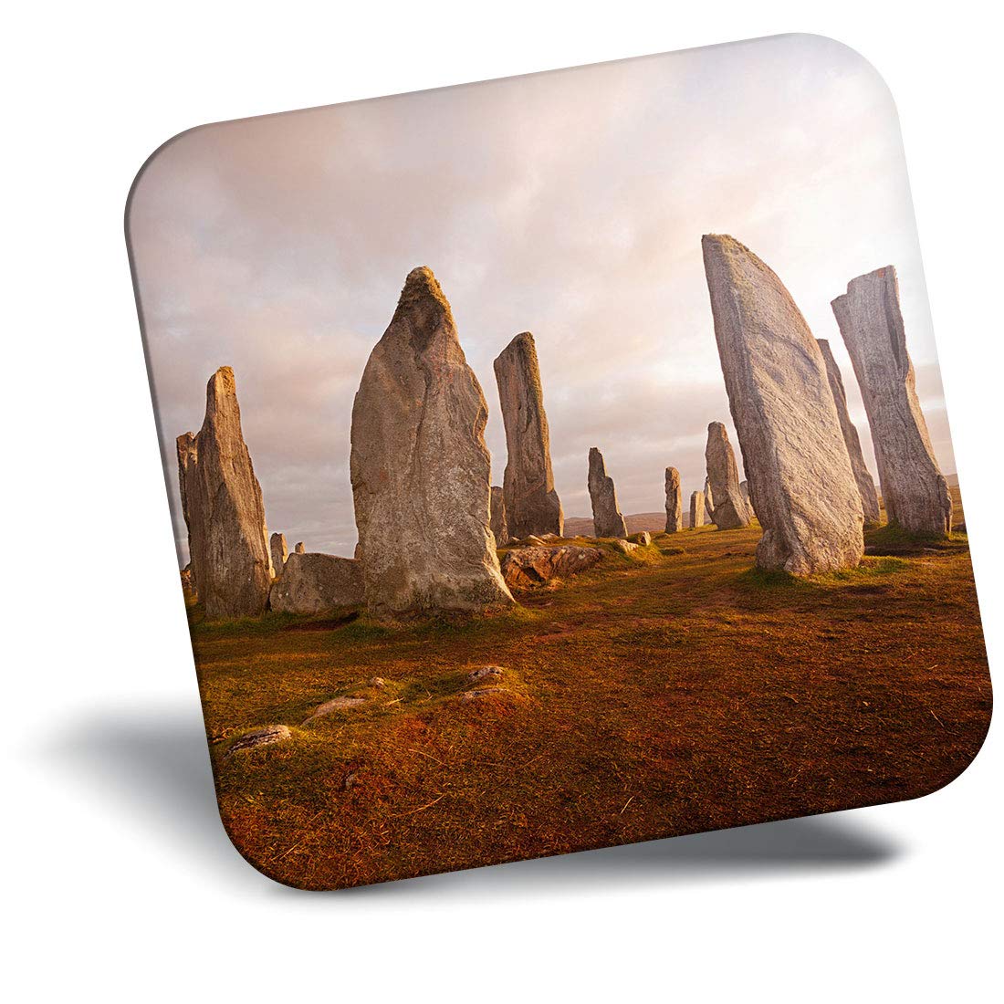 Destination Vinyl Ltd Fridge Magnet - Neolithic Stones Isle Of Lewis Scotland 15717