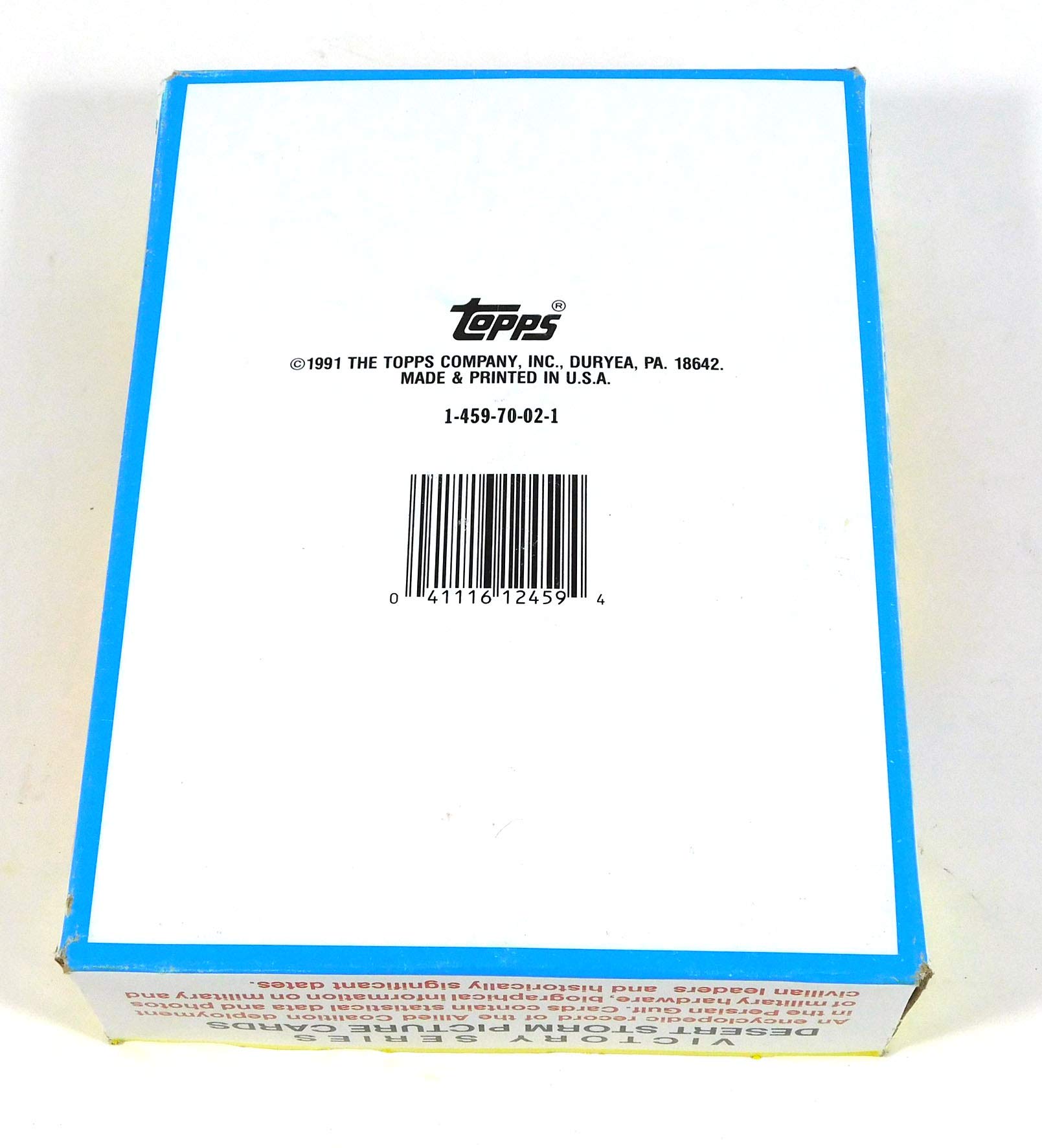 Amazon.com: 1991 Topps Desert Storm Victory Series 2 Trading Card Box (36  Packs) Yellow : Collectibles & Fine Art