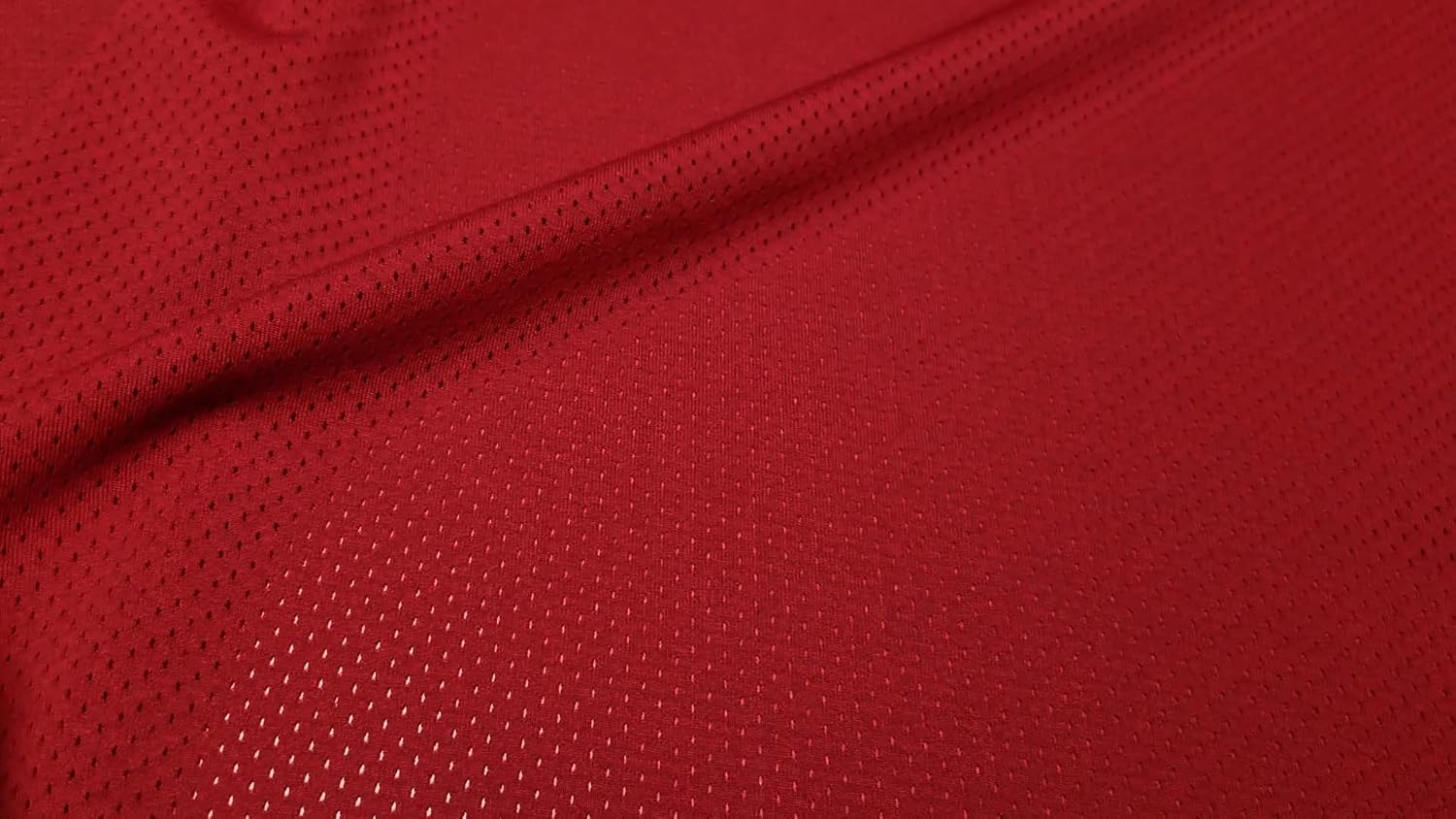 Pico Textiles 1 Yard – Cardinal Polyester Pro Mesh Heavy Jersey Fabric - Sold by The Yard - Variety of Colors - Durable Athletic Mesh Fabric, Ideal for Sewing Soccer and Basketball Jerseys Uniforms