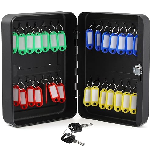 Ripeng 28-Keys Steel Key Lock Box - Wall Mount Key