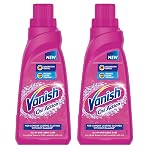 Vanish 800 ml, All in One Liquid Detergent Booster |Stain Remover for Clothes | Whitens Whites Brightens Colours| Suitable with all Washing Detergent Powders and Liquids (Pack of 2)