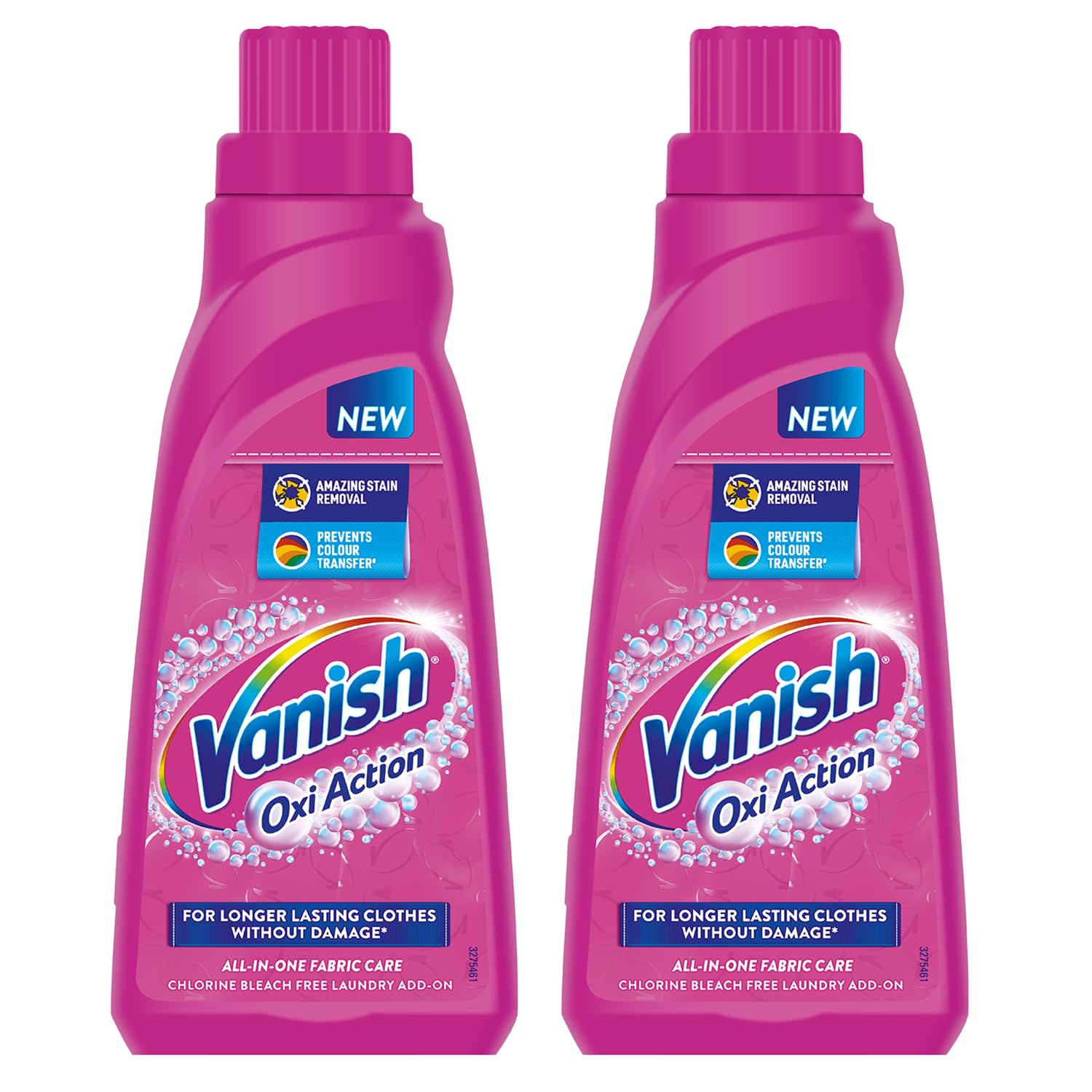 Vanish 800 ml (Pack of 2),All In One Instant Stain Remover|Removes Tough Stains & Brightens Colours|Detergent Add On|Suitable with all Washing Detergent Powders & Liquids