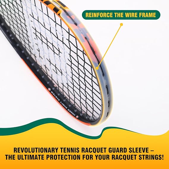 Carbon Squash Racket, Lightweight Tear Drop Squash Racquet with Ball Overgrip Damper and Bag, 27 Inch, Orange