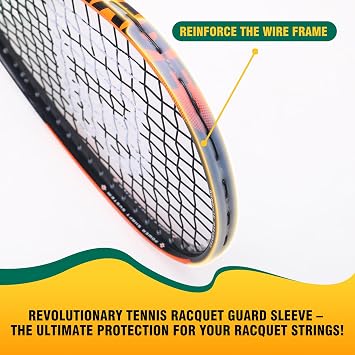 Carbon Squash Racket, Lightweight Tear Drop Squash Racquet with Ball Overgrip Damper and Bag, 27 Inch, Orange