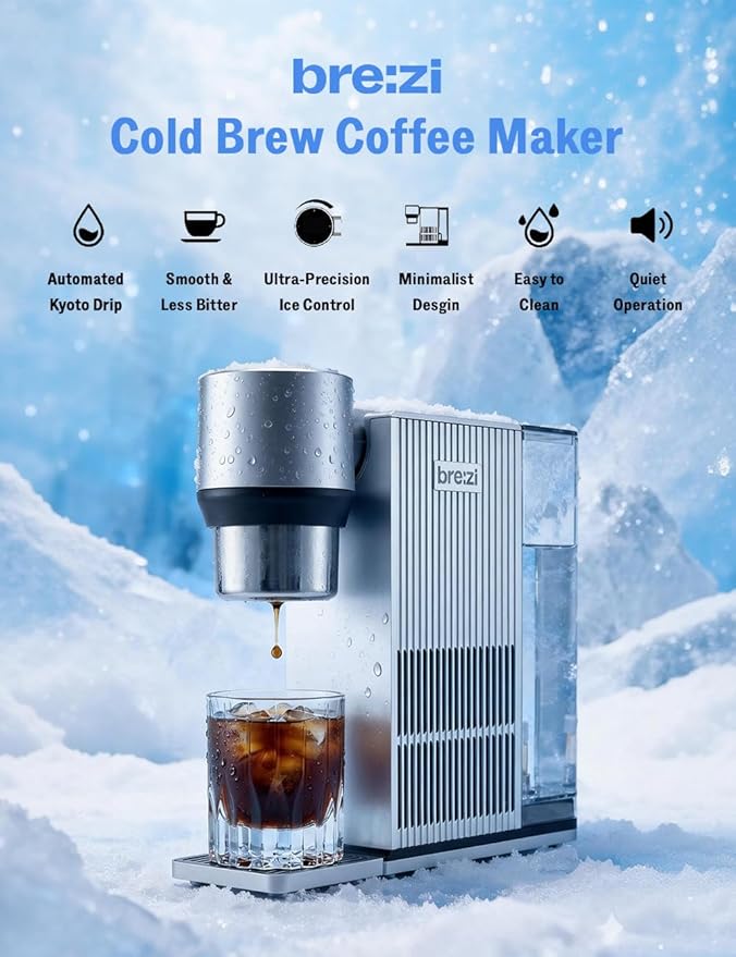 Cafetera Cold Brew Automática, Capacidad 1L, Control de Temperatura y Limpieza Automática miniatura 2