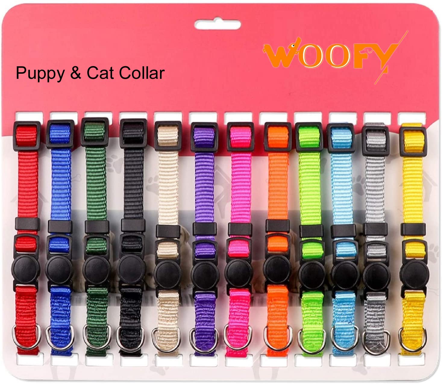 Woofy Premium Puppy Collar, Nylon Adjustable Its Comfortable for Your Pet Neck, Size-Small Width 15 MM (Pack of 1) (Red Color) (B0B3VXQXJ6) Amazon Price History, Amazon Price Tracker