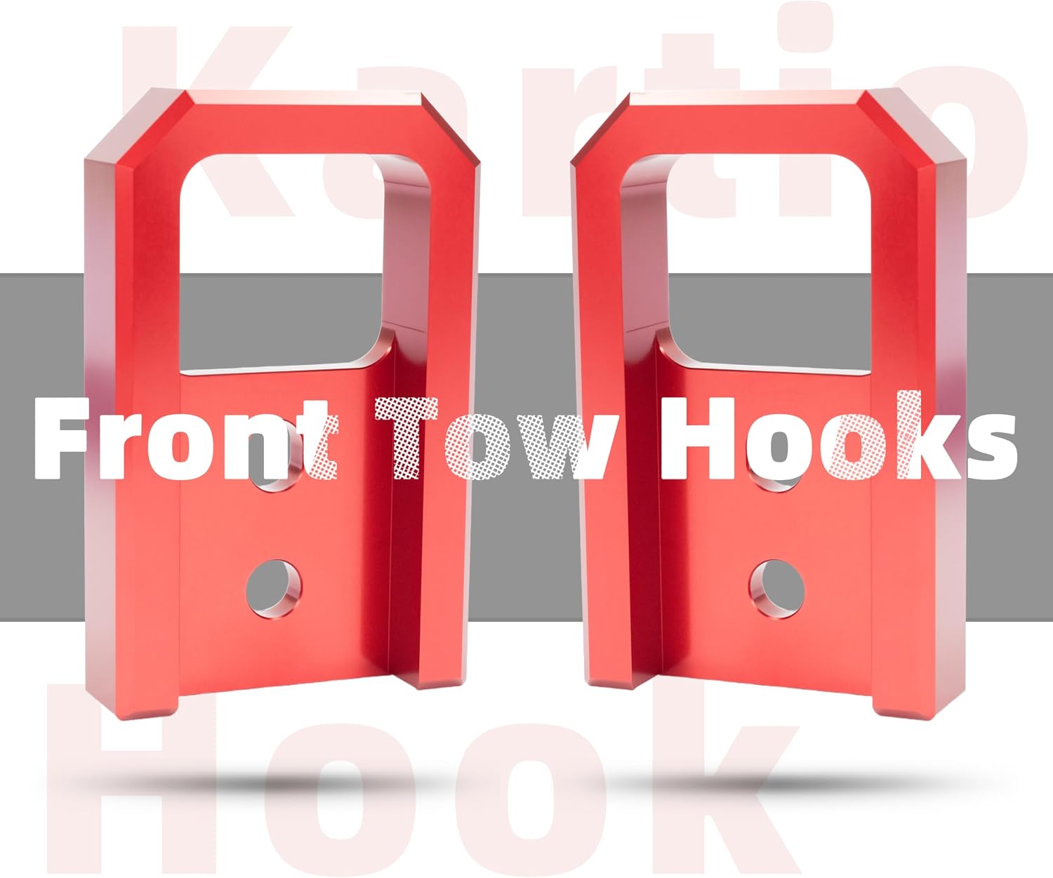 Tow Hooks for Tacoma 2024-2026/4Runner 2025-20262PC Front Tow Hooks Compatible with Toyota Tacoma 2024-2026, 4Runner 2025-2026, fit for Toyota Tacoma/4Runner/Land Cruiser 250, Red 1 Year Warrant