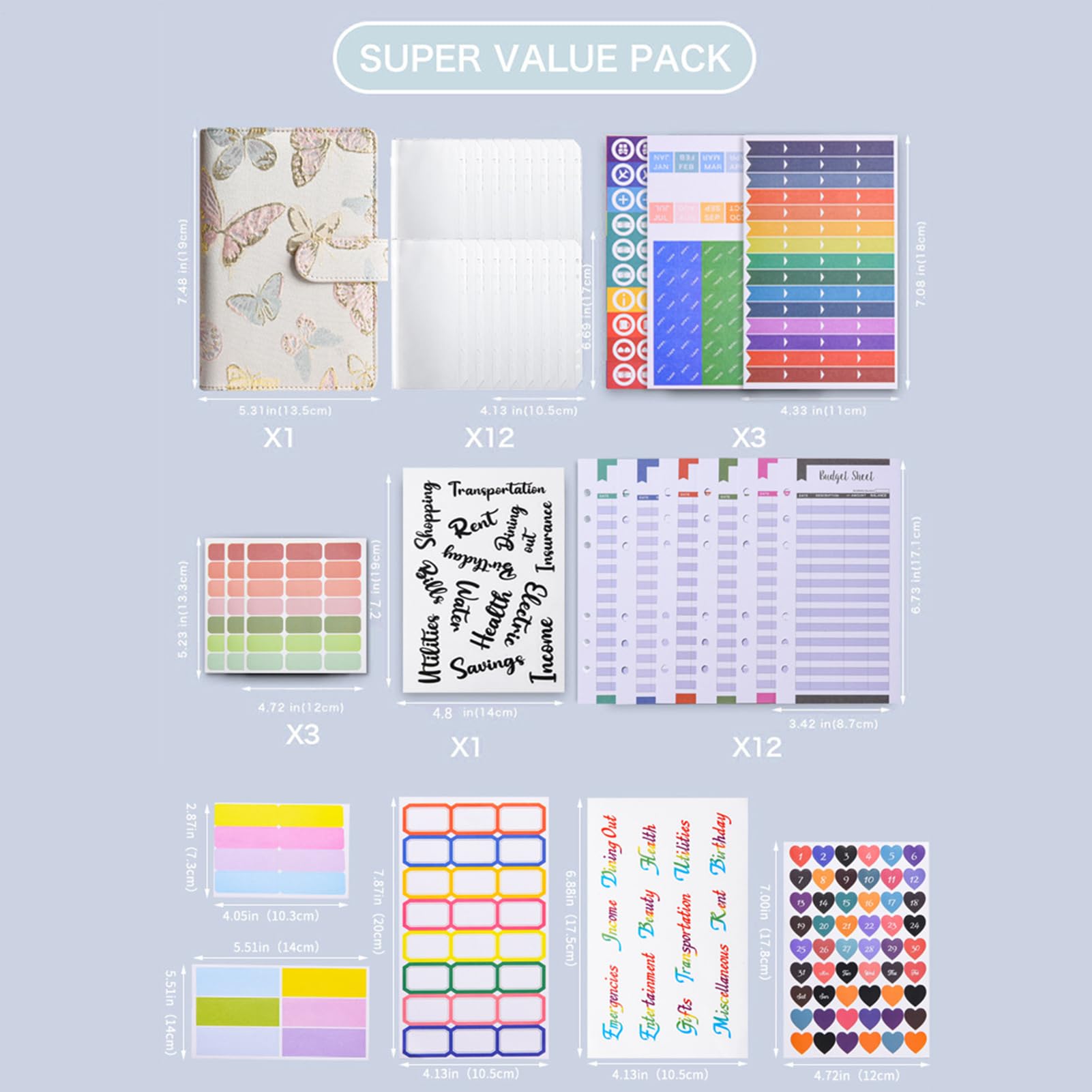 Carnet De Budget - Carnet Organisateur De Budget,Classeur A6 Pour Enveloppes D'espèces Et Organisation Des Factures | pour Hommes Femmes Garçons Jeunes Adolescents