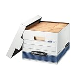 BANKERS BOX STOR/FILE Pudełka do przechowywania o średnim obciążeniu, FastFold, Lift-Off Lid, Letter/Legal, Value Pack 20 sztuk (0076315)