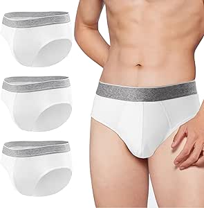 Amazon.com: BATTEWA Incontinence Underwear for Men Front Absorbent Leak