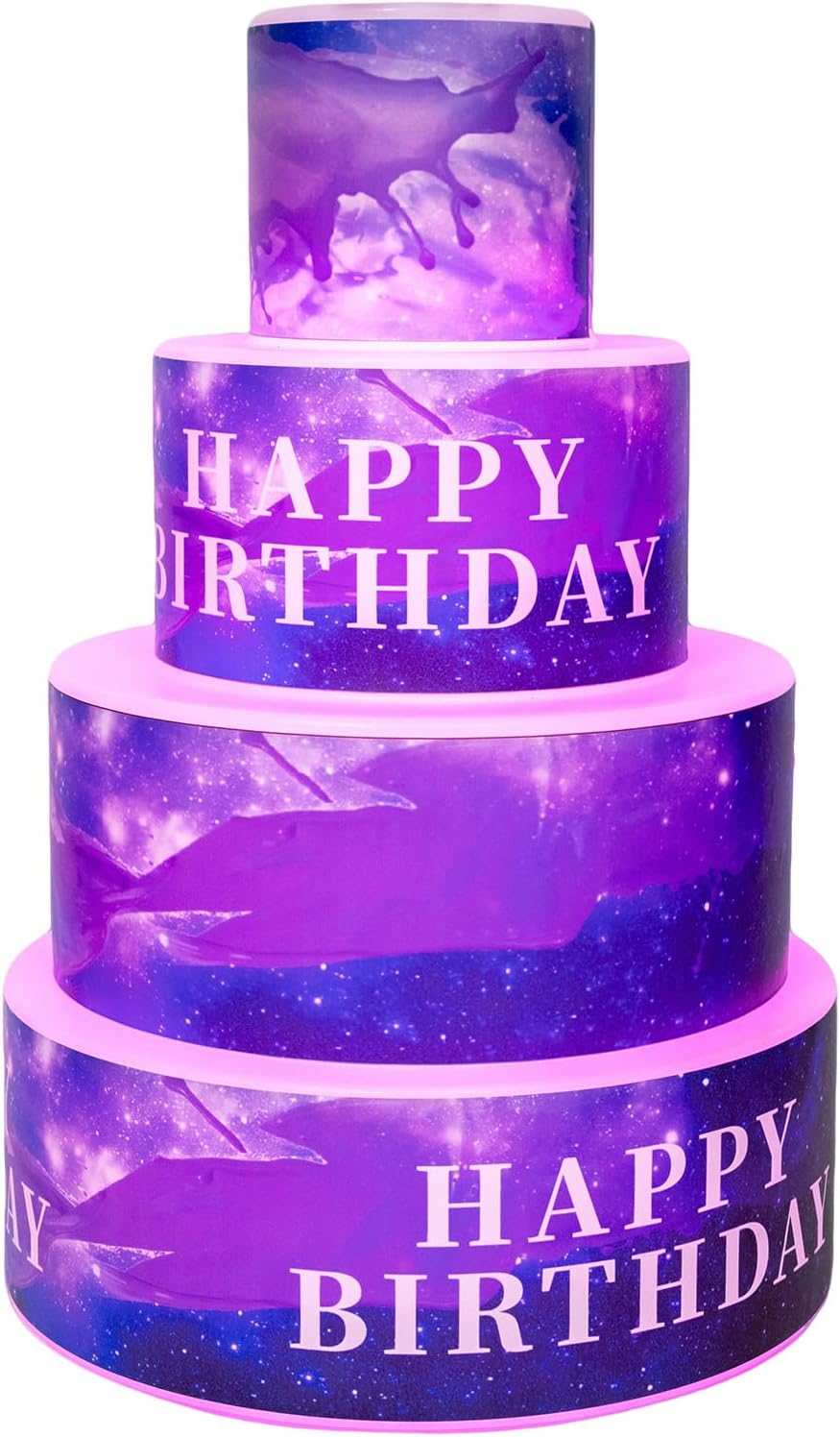 Tabletop Wine Racks Led Bottle Service Sign Rotating Cake Stand Acrylic Risers Display Stands Bottle, Rechargeable 4000mAh, for VIP Birthday Party, Bar, KTV Champagne Service(Purple)