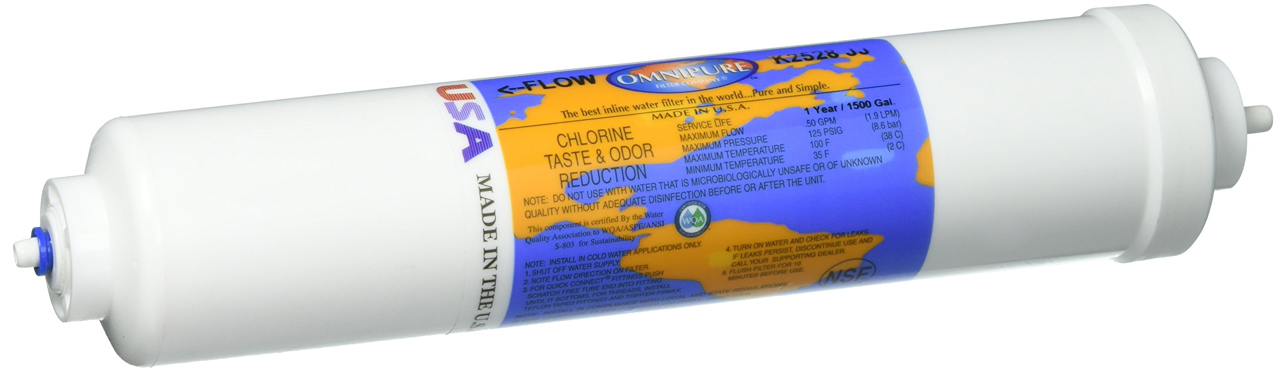 OmnipureOMNIPURE-K2528-JJ Inline Water Filter