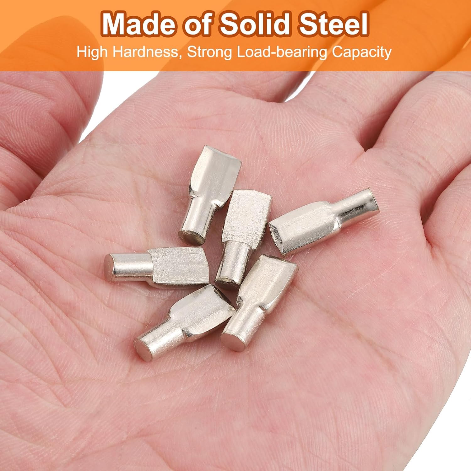 60 x 5 mm Pins for Shelves, Shelf Brackets, Cabinets, Cabinets and Cabinets (Silver)