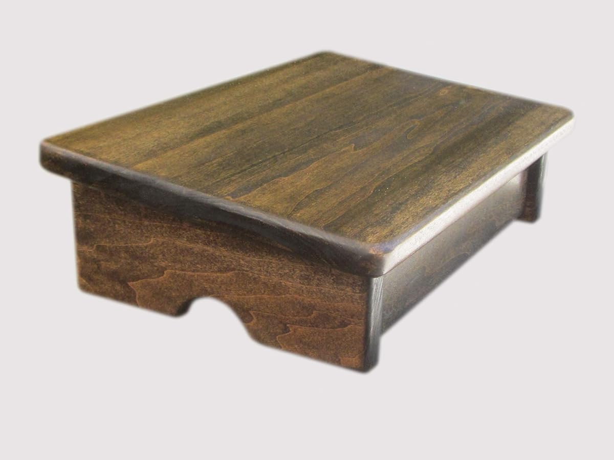 Comfort Foot Stool, 4" Tall (Made in The USA) (Walnut)
