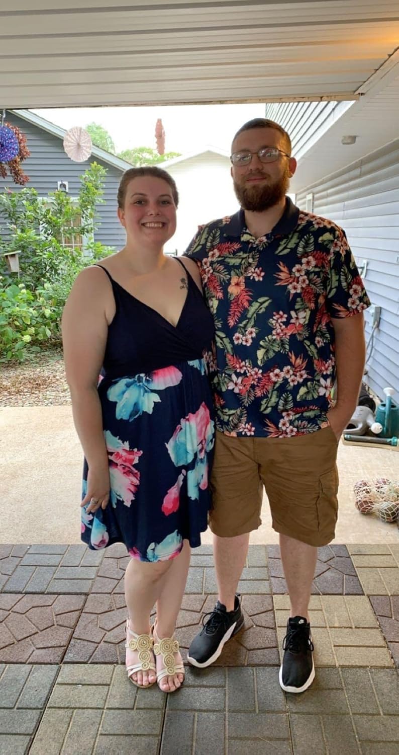 II ININ Women's Summer Dresses Casual Beach Boho Vacation Outfits Spaghetti Strap Floral/Solid Sundress with Pockets - Image 3