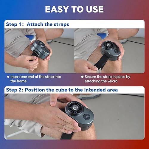 Miniatura 6 de Máquina portátil de terapia fría, máquina portátil de calor y crioterapia, sistema de terapia de hielo para alivio del dolor, recuperación muscular