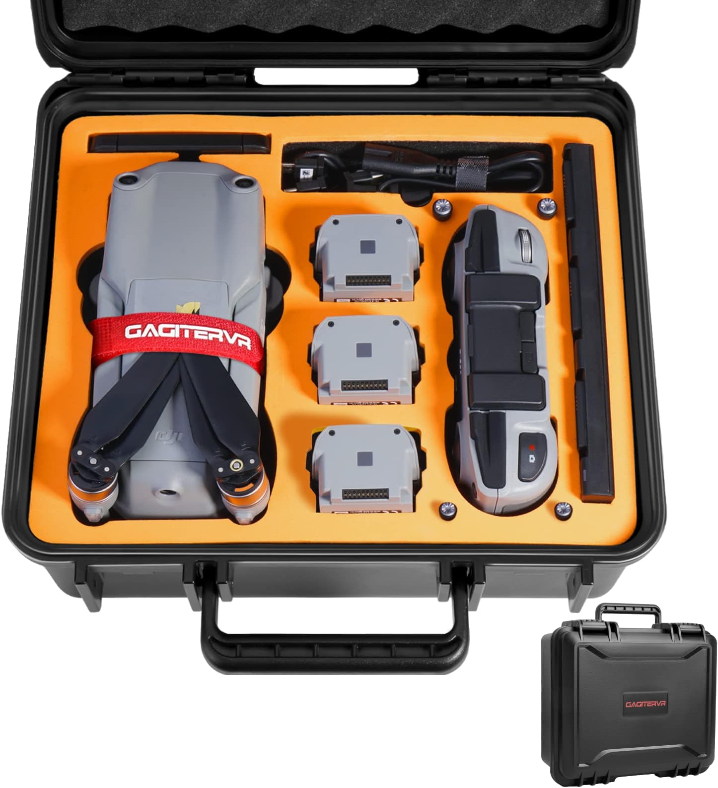 GAGITERVR Hard Carrying Case for DJI Air 2S / Mavic Air 2 Drone and More Accessories, Waterproof and Anti-drop All-round Protection(Not Include Drones and Accessories)