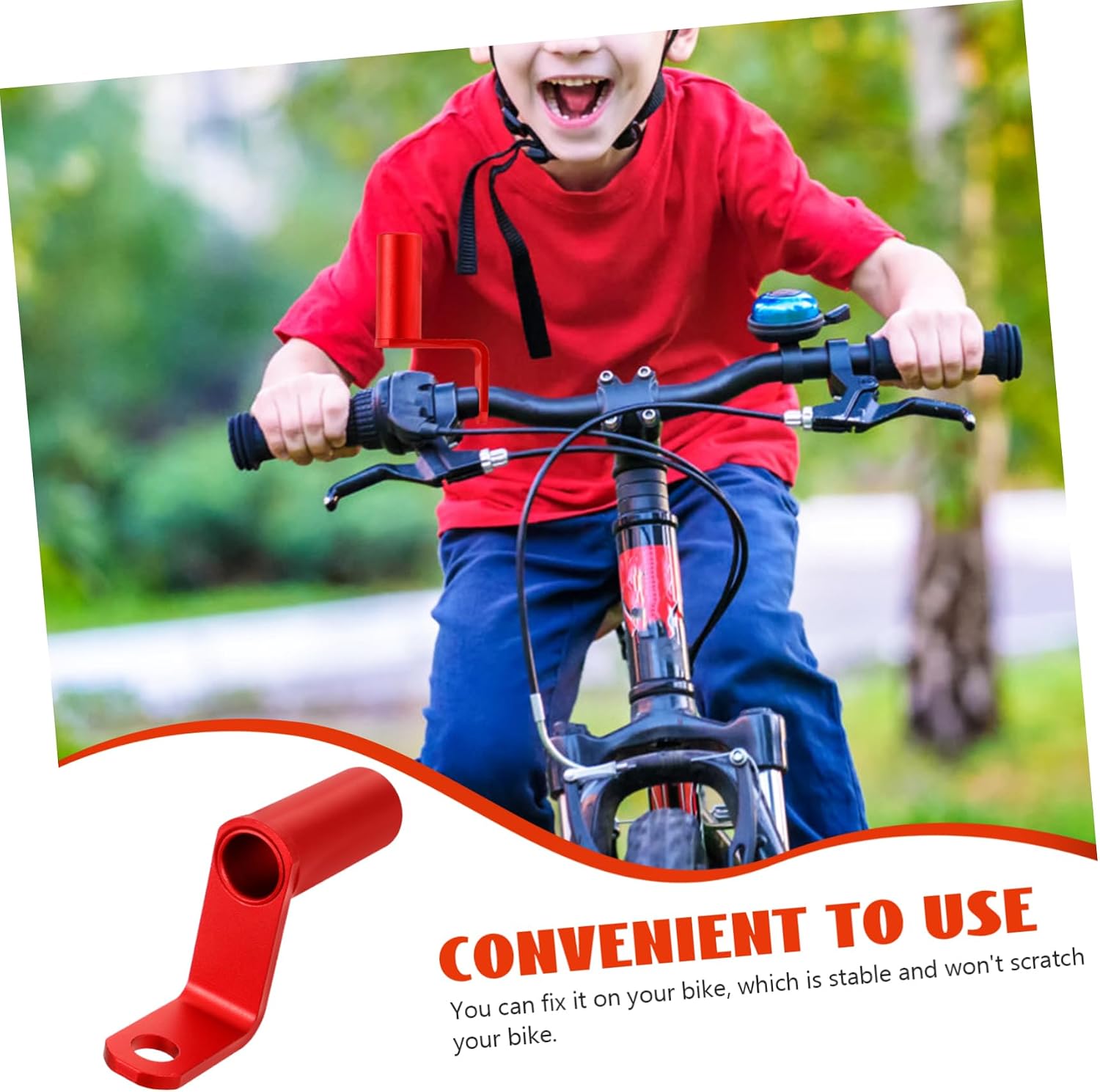 Bike Handlebar Multi-function Extension Rack for Mountain Lightweight and Shockproof Extra Space for Accessories Like Lights and Stopwatches