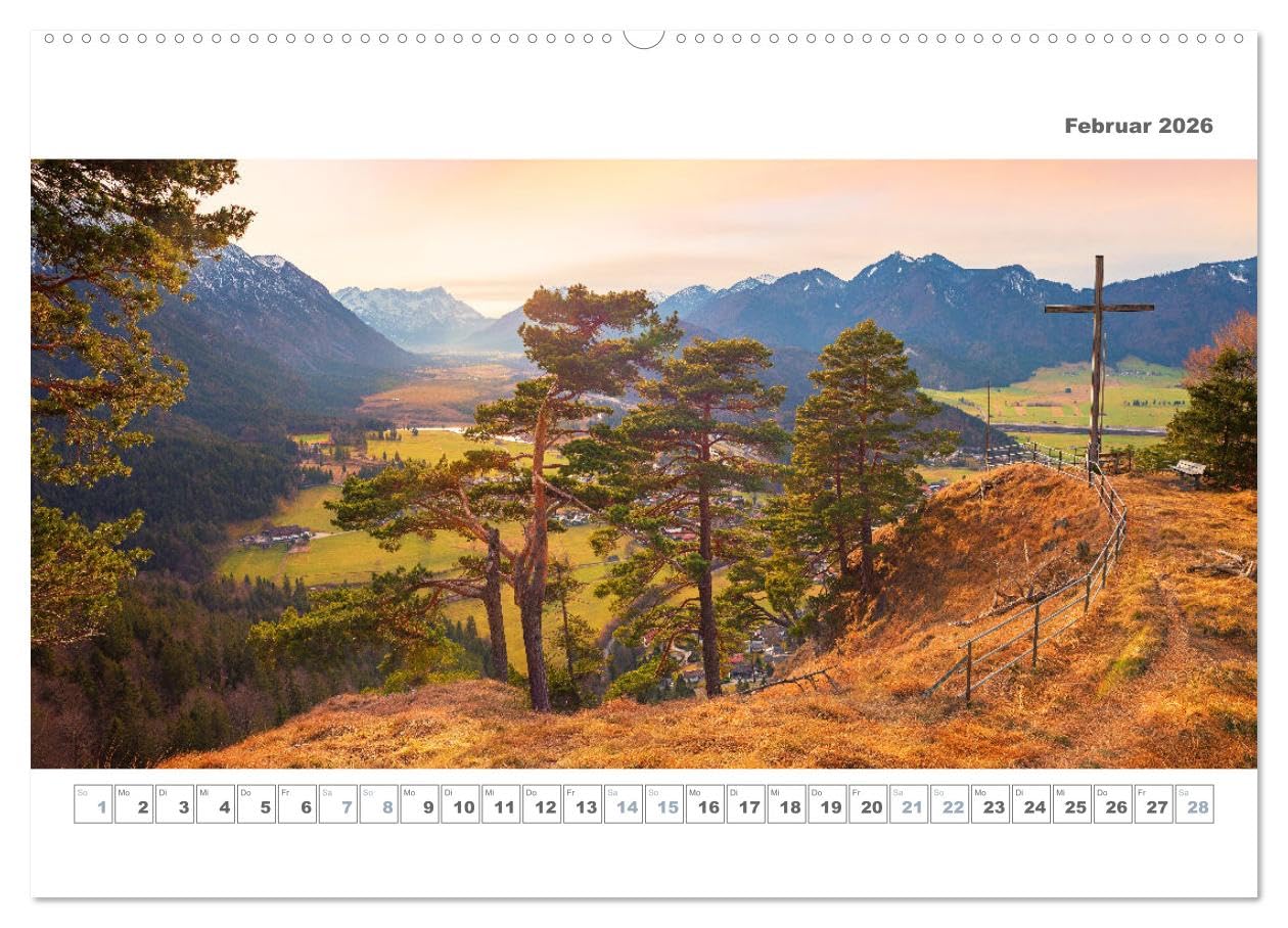 Ab in die Berge - Aussichtsplätze in den Münchner Hausbergen (hochwertiger Premium Wandkalender 2026 DIN A2 quer), Kunstdruck in Hochglanz: Ausflugsziele in den Münchner Hausbergen (CALVENDO Natur)