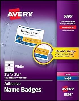 Amazon Com Avery Premium Personalized Name s Print Or Write 2 1 3 X 3 3 8 480 Adhesive s Office Products