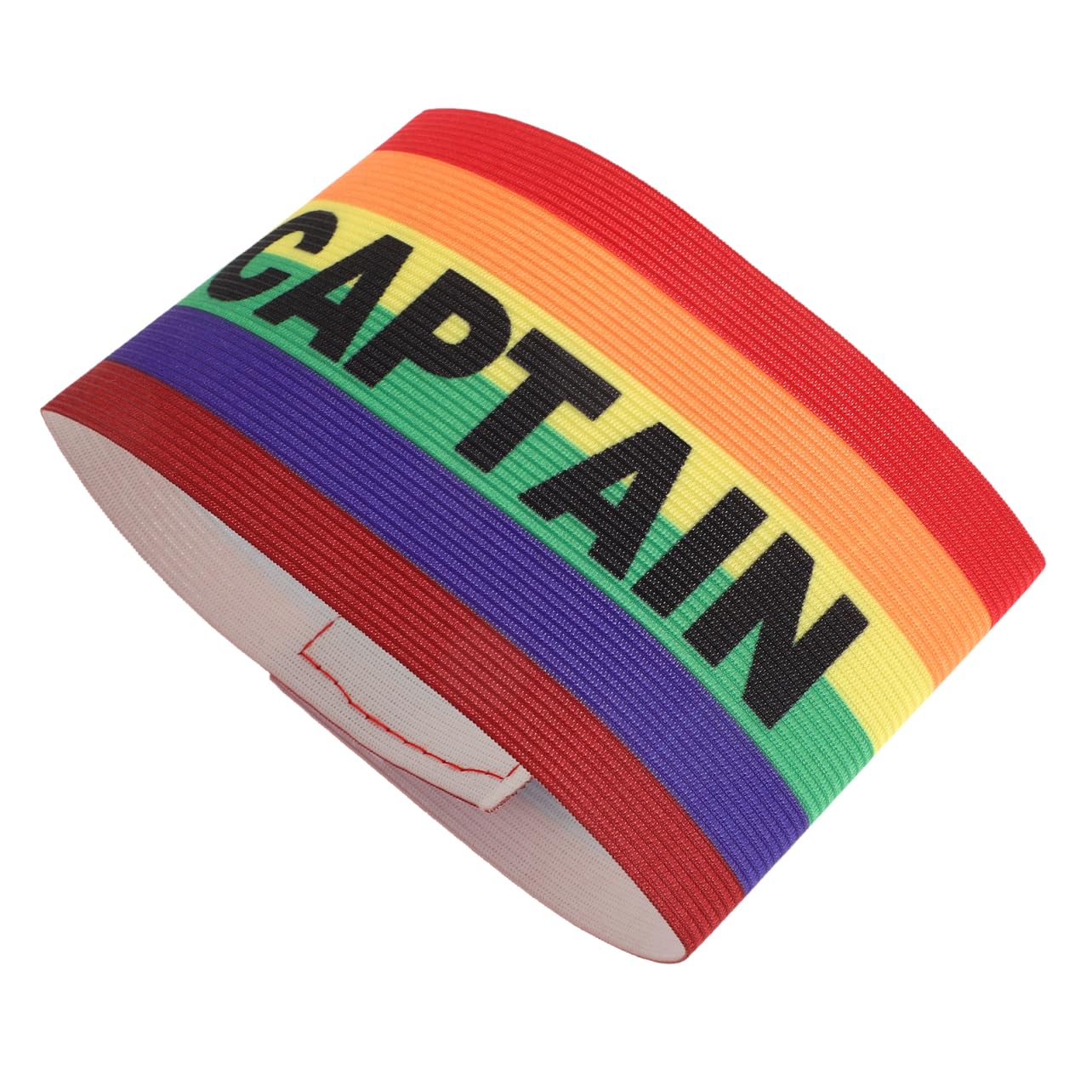 Milisten Football Captain Armband Wear-Resistant Elastic Team Leader Arm Sign for Soccer Basketball Outdoor Sports Bright Rainbow Color for Youth Adult Teams-picture-20