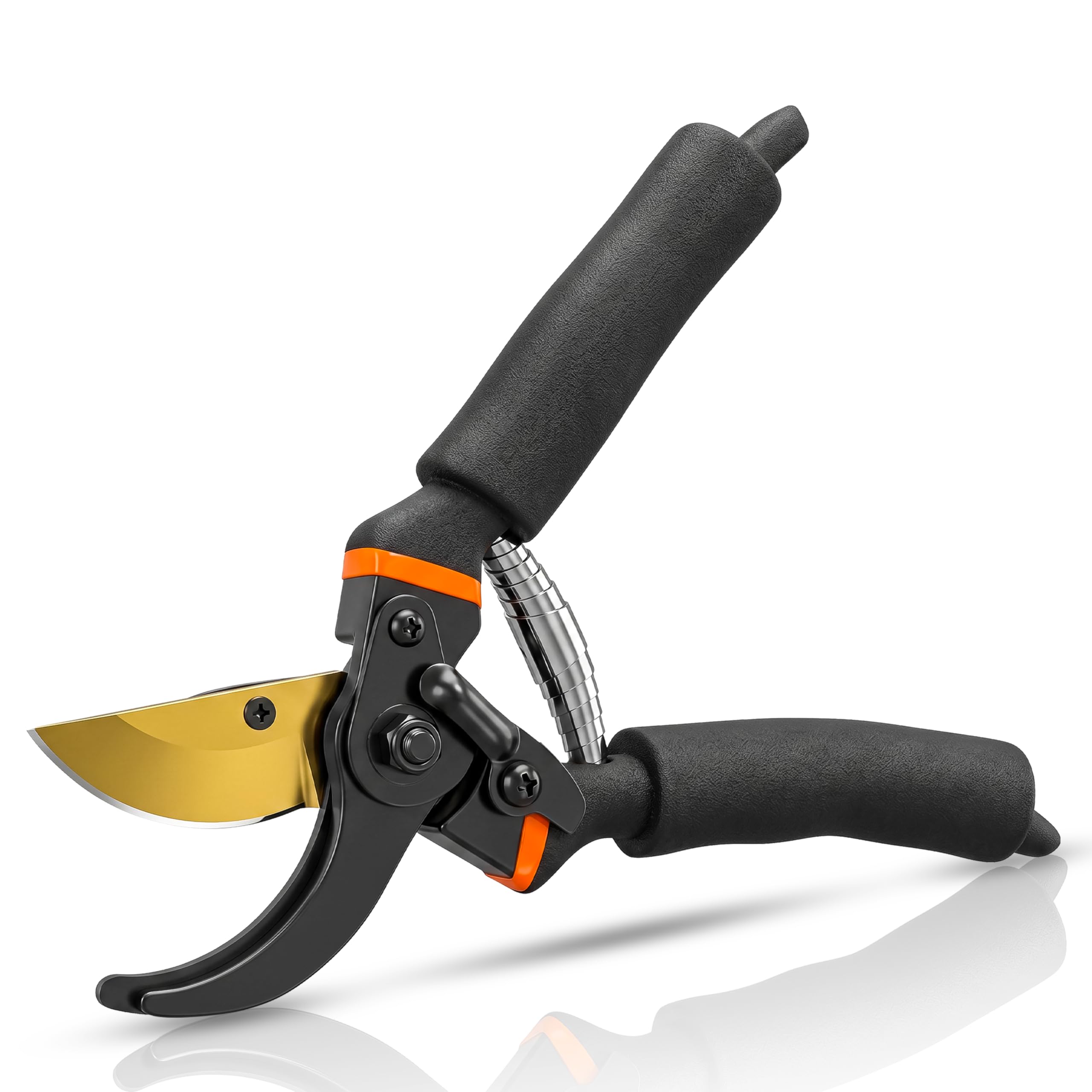TOMAHAWK® TBP200 Bypass Pruner – For Clean Cuts on Green Stems & Branches | 200mm Length, 16mm Max Cutting Diameter | TBP200 | Titanium Blade, Double Cushion Grip, Extra Sharp Blades-image-49