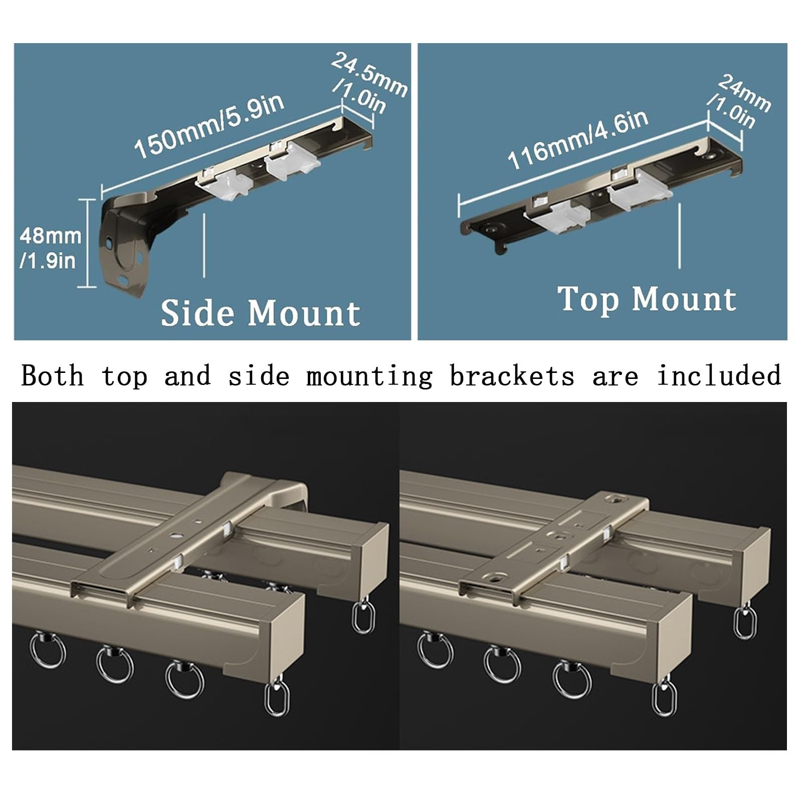 大型カーテンレール 重量級カーテン用トラック 0.5~6m 間仕切り業務用