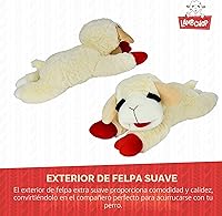 Vista 6 de Multipet Licenciado oficialmente Lamb Chop Jumbo White Pelush Dog Toy, 24 pulgadas