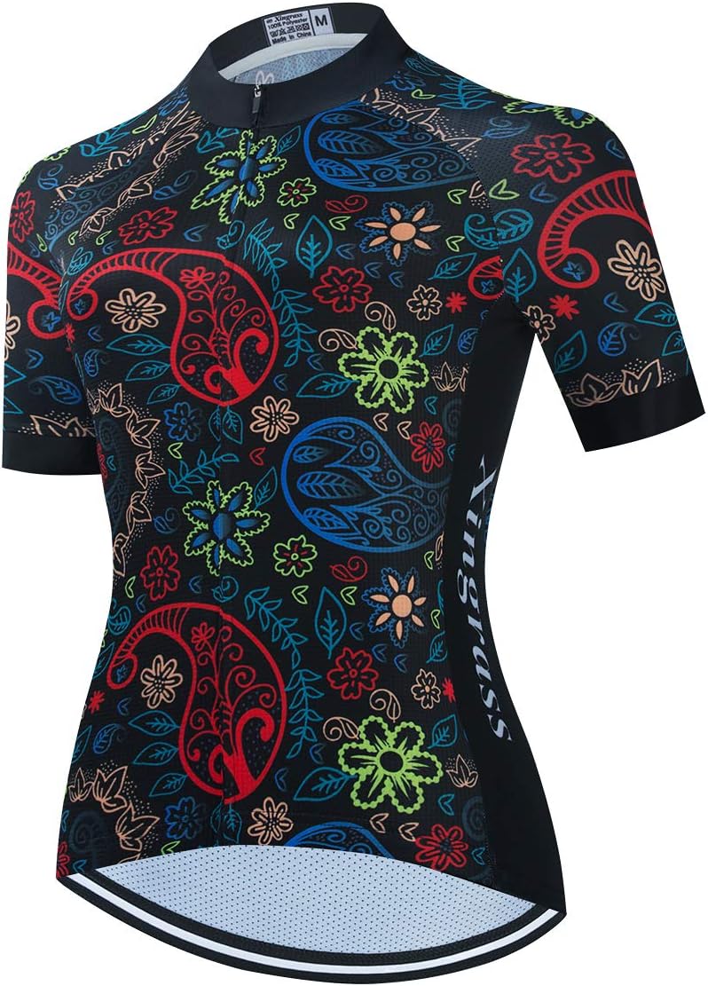 Women's Cycling Jersey Short Sleeve Bike Jacket Biking Shirt Quick Dry Breathable Mountain Bicycle Clothing