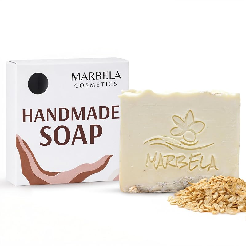 Sabonete em barra de aveia Marbela Cosmetics, vegano, 99 g
