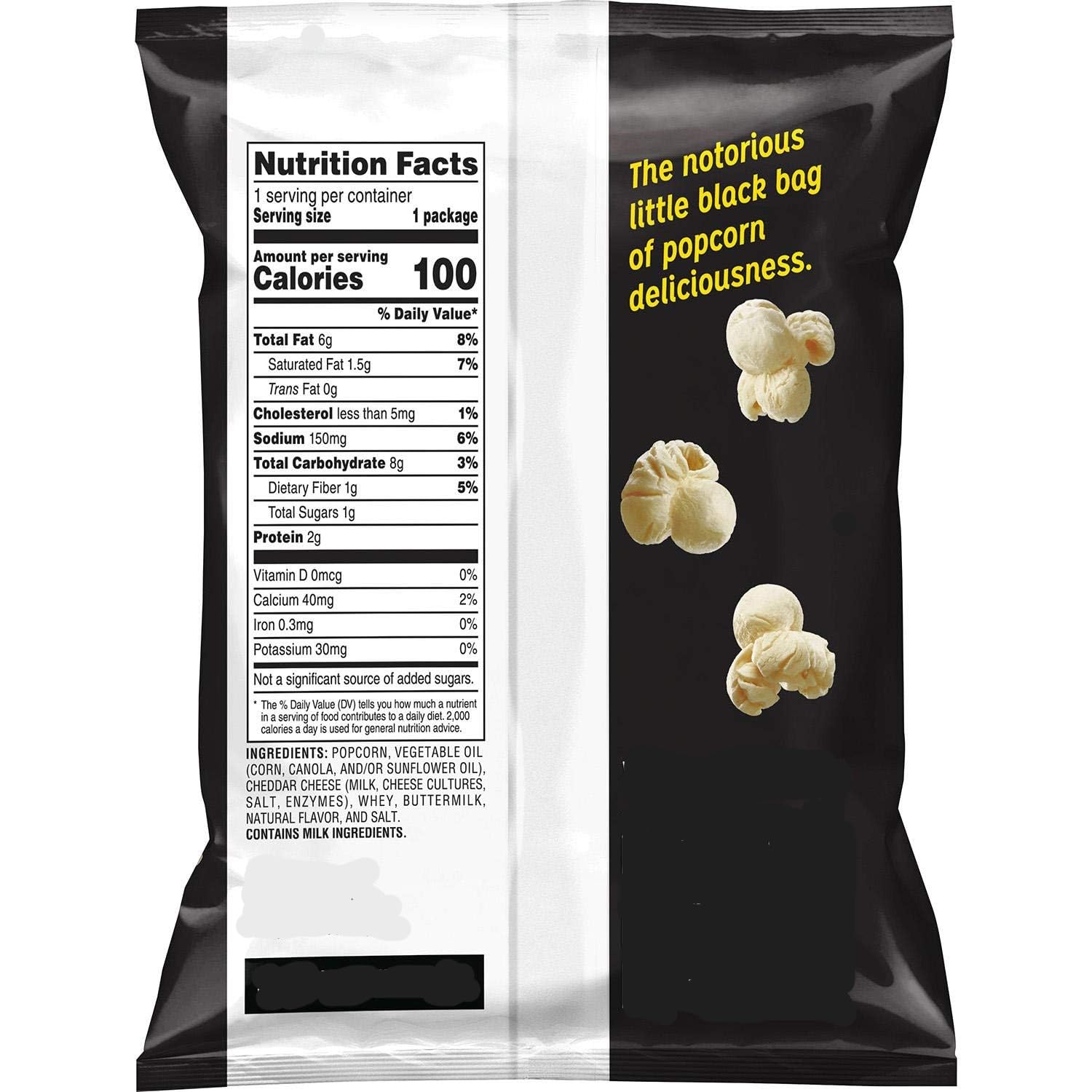 EDYOS White Cheddar Cheese Popcorn 25 Bags (5/8 Oz.)