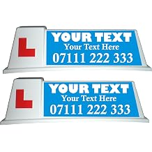 2X Personalised Driving School Roof Sign Graphics Driving Instructor Learner ds1