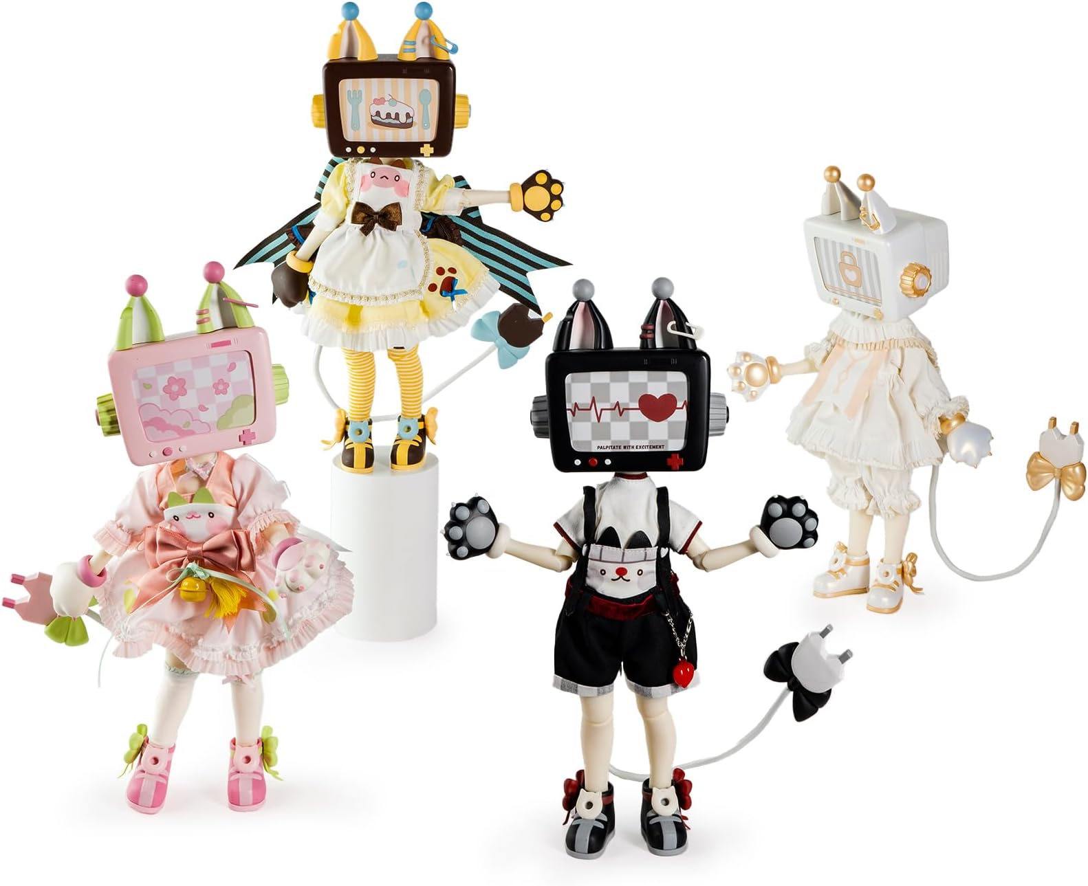 BEEMAI UF Doll Autna CAT-TV Series Single Box (Contains 1 Figure), 1/6 BJD Dolls Random Design Cute Figures Collectibles Birthday Gift