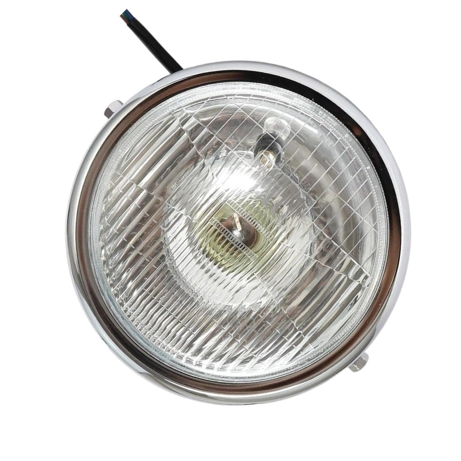 Feux de route et de croisement 12V KLAUER sur phare rond moto universel