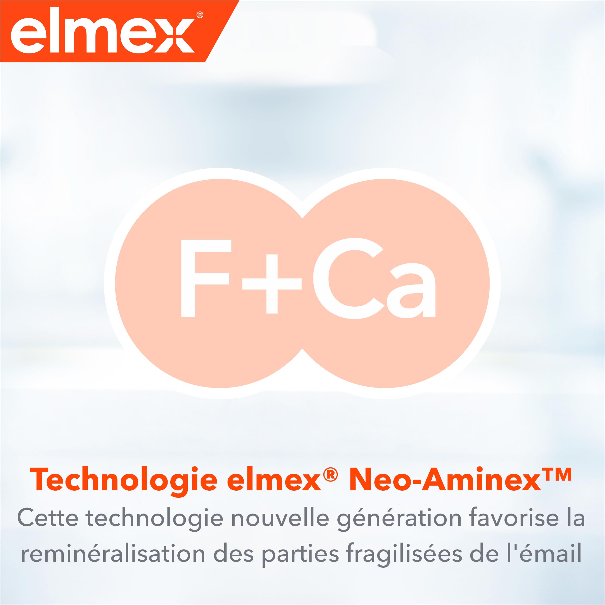 ELMEX Bain de bouche ANTI-CARIES Bouclier Double Protection Reminéralise l'émail sans alcool Saveur Menthe 400mL