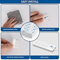 Vista 4 de 100 piezas de cinta adhesiva de espuma de doble cara, almohadillas adhesivas de doble cara autoadhesivas cuadradas para manualidades, cinta adhesiva