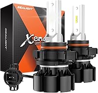 Vista 11 de SEALIGHT - Bombillas LED antiniebla H10/9145/9140, 6000 K, xenón blanco, 27 chips SMD, iluminación de 360 grados, sin polaridad, paquete de 2